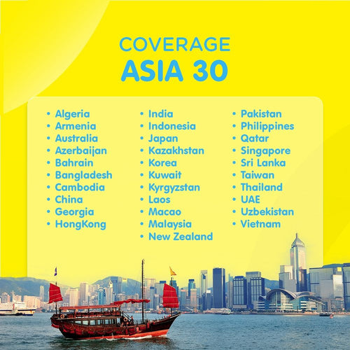 eSIM Asia 30 Countries Quota